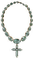 Monroe Gold and Blue Topaz Necklace 