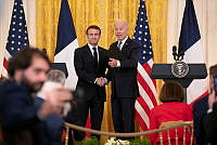 President Biden Holds Joint Press Conference with President Macron