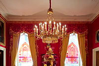 2022 Red Room Holiday Decorations, Biden Administration