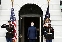 President Biden Exits the 2023 Turkey Pardon Ceremony