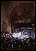 President Johnson on Stage at UN Anniversary