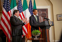 President Obama and Prime Minister of Ireland in the Roosevelt Room