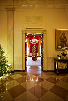 2022 Red Room Holiday Decorations, Biden Administration