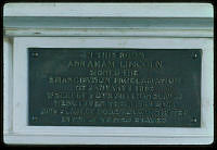 Lincoln Bedroom Plaque