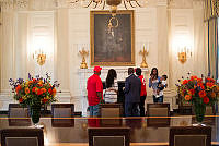 Visitors in the State Dining Room