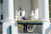 President and Dr. Biden Greet Guests at the 2023 Easter Egg Roll