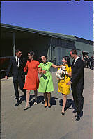 Lady Bird Johnson with Her Daughters and Their Partners at the LBJ Ranch