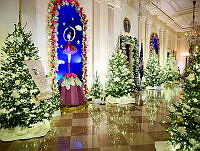 2023 Cross Hall Holiday Decorations, Biden Administration