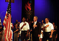 President Clinton Attends Ceremony for 1996 U.S. Summer Olympic Team