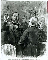 President Arthur Taking the Oath of Office at His Private Residence 