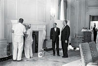 Installation of a New Marble Mantel in the State Dining Room