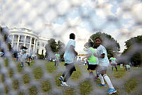 Soccer Clinic on the South Lawn