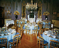 Table Settings in the Blue Room for a Dinner in Honor of Governor of Puerto Rico