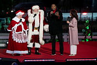 Santa and Mrs. Claus at the 2023 National Christmas Tree Lighting