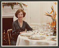 Rosalynn Carter in the State Dining Room