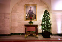 2021 Ground Floor Holiday Decorations, Biden Administration