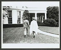 President Ford Returns from a Swim