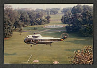 Marine One Flies Over South Lawn, Reagan Administration