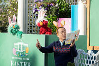 Alan Muraoka and Sesame Street Friends at the 2023 Easter Egg Roll