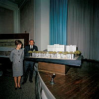 Mrs. Kennedy Surveys the Lafayette Square Reconstruction Plans