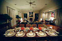 Table Set for a Dinner Honoring German Chancellor