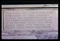 Treaty Room Mantel Inscription