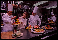 Mrs. Reagan with White House Chefs
