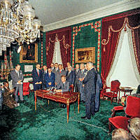 President John F. Kennedy Signs Nuclear Test Ban Treaty