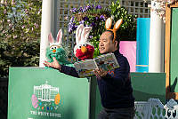 Alan Muraoka and Sesame Street Friends at the 2023 Easter Egg Roll