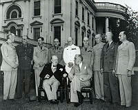 Roosevelt and Churchill Meet with Chiefs of Staff