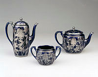 Tea and Coffee Set (Coffeepot, Sugar Bowl, and Teapot)
