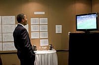 President Obama Watches the United States Compete in the World Cup