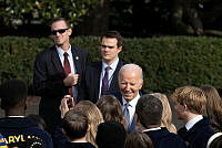 President Biden Greets Guests at 2023 Turkey Pardon Ceremony