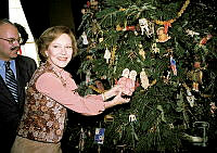 Mrs. Carter Previews the 1978 Christmas Decorations