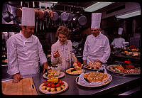 Mrs. Reagan with White House Chefs