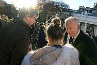 President Biden Greets Guests at 2021 Turkey Pardon