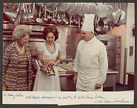 Julie Nixon Eisenhower Visits the White House Kitchen
