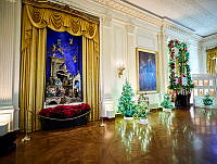 2023 Historic Crèche in the East Room, Biden Administration