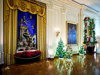 Historic Crèche in the East Room, Biden Administration