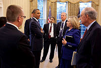 President Obama with His Middle East Policy Team