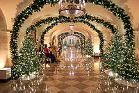 2024 Ground Floor Corridor Holiday Decorations, Biden Administration