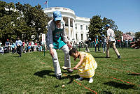 Child at the 2015 White House Easter Egg Roll