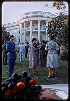 Guests on the South Lawn at NASCAR Reception