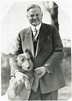 President Hoover with King Tut