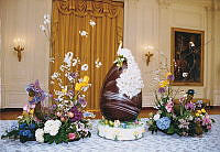 Chocolate Egg and Easter Decorations in the East Room