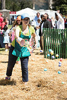 Helpers Hide Eggs for the 2015 Easter Egg Hunt