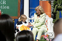 Dr. Biden Reads to Children at the 2023 Egg Roll