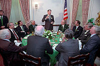 President Reagan Delivers a Toast at the St. Patrick's Day Luncheon