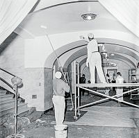 Workers Paint the Ground Floor Corridor, Kennedy Administration