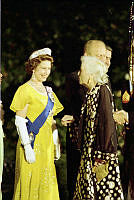 Queen Elizabeth Greets Alice Roosevelt Longworth